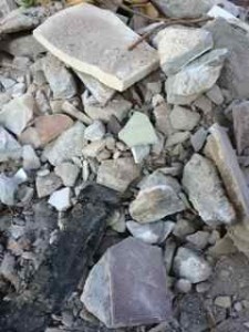 Escombros de viviendas